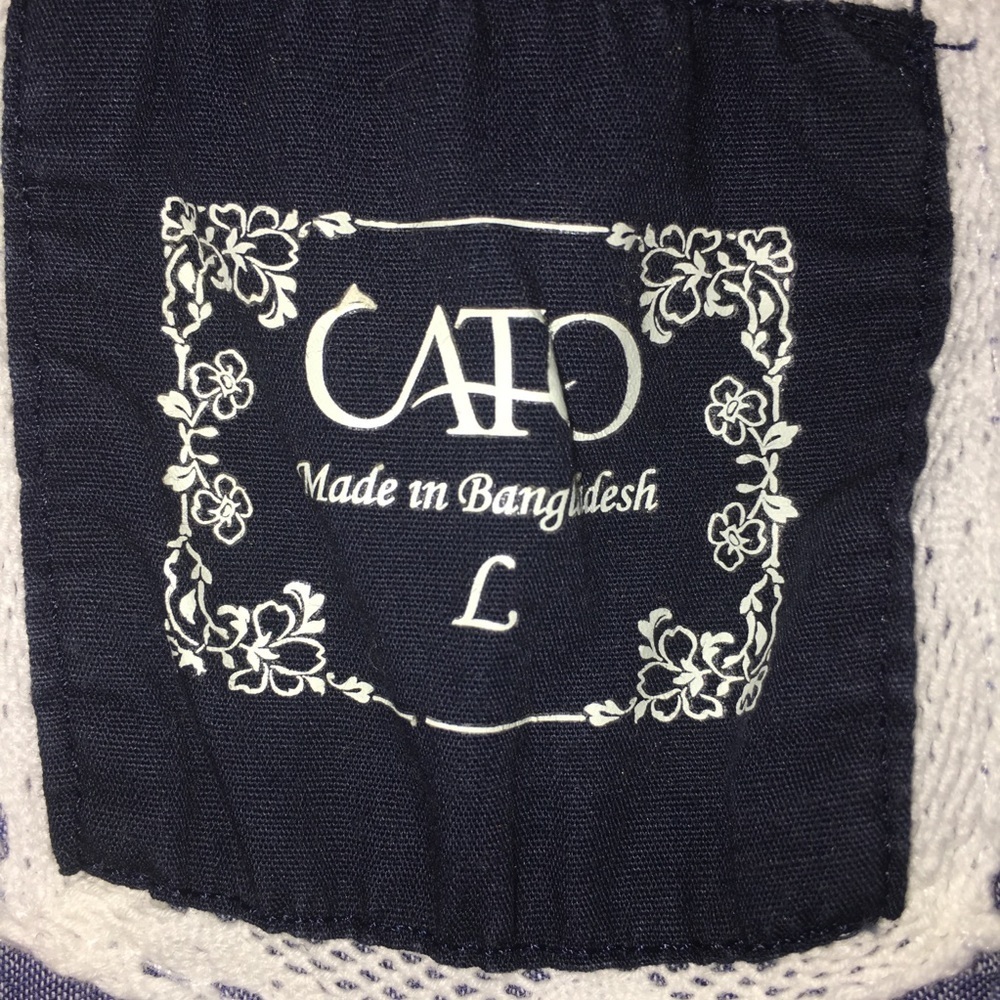 Cato 3/4 Sleeve Button down - Picture 2 of 3